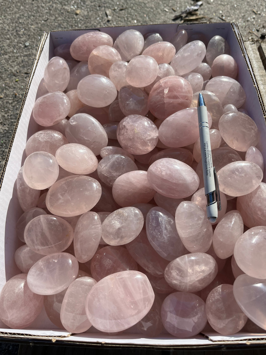 Rose Quartz Palm Stones - 1 pound*